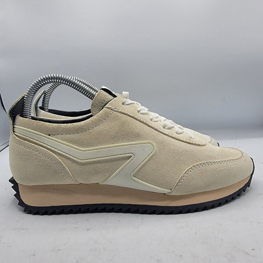 Rag & Bone Retro Runner Womens Size 6 Casual Sneaker Antique White Suede EU 36 - Picture 7 of 12